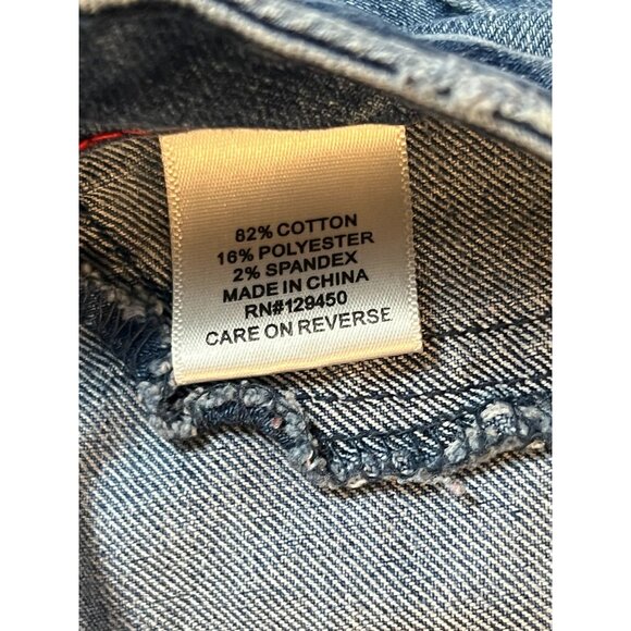 Elle Skinny Jeans Mid Rise Denim Stretch Cotton Blend Pockets Light Blue Size 8R - Picture 4 of 10